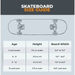 Rampage Skate Plain Third Complete Skateboard 7.75" - Blue / Black Stain