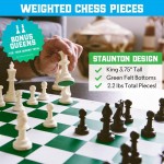 Best Chess Set Ever XL (Quadruple Weight pieces)