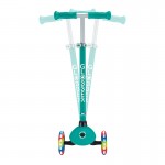 Globber Primo V2 Scooter with Lights and Griptape - Emerald Green