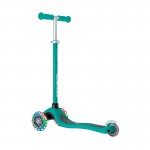 Globber Primo V2 Scooter with Lights and Griptape - Emerald Green
