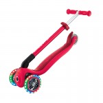 Globber Primo Foldable Lights Scooter - New Red