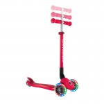 Globber Primo Foldable Lights Scooter - New Red