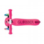 Globber GO UP Sporty Lights V2 Scooter - Fuchsia / Dark Pink