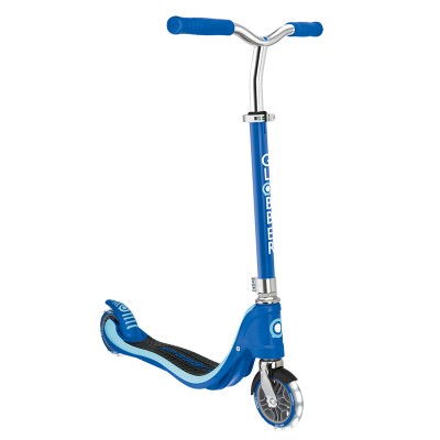 Globber Flow 125 with Light Up Wheels Scooter - Navy Blue