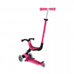 Globber GO UP ACTIVE with Lights Scooter - Fuchsia / Dark Pink