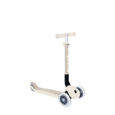 Globber ECOLOGIC Junior Foldable Lights Scooter - Coconut