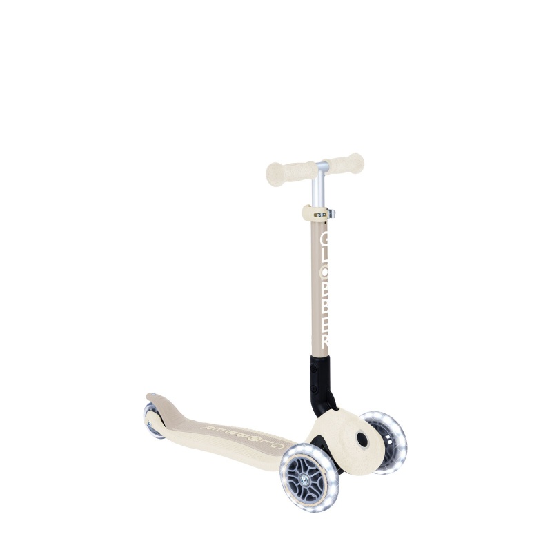 Globber ECOLOGIC Junior Foldable Lights Scooter - Coconut Globber ECOLOGIC Junior Foldable Lights Scooter - Coconut