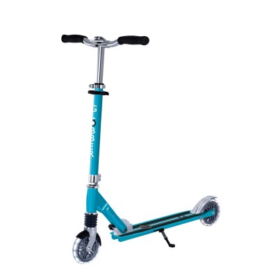 Globber FLOW ELEMENT Comfort Lights Foldable Scooter - Aqua