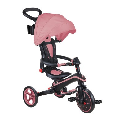 Globber EXPLORER Trike 4in1 FOLDABLE - Deep Pastel Pink