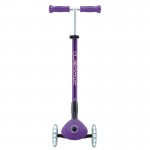 Globber Elite Primo Fold Plus Lights Scooter - Purple / Pastel Pink