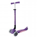 Globber Elite Primo Fold Plus Lights Scooter - Purple / Pastel Pink