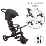 Globber EXPLORER V2 Trike 4 in 1 - Black