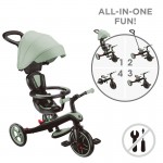 Globber EXPLORER V2 Trike 4 in 1 - Sage