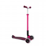 Globber Ace 3 Wheel Scooter with Lights - Fuchsia Globber Ace 3 Wheel Scooter with Lights - Fuchsia