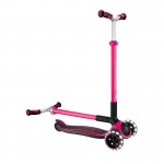 Globber Ace 3 Wheel Scooter with Lights - Fuchsia Globber Ace 3 Wheel Scooter with Lights - Fuchsia