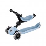 Globber Go Up Active Lights Ecologic 3in1 Scooter - Blueberry Globber Go Up Active Lights Ecologic 3in1 Scooter - Blueberry