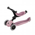 Globber Go Up Active Lights Ecologic 3in1 Scooter - Berry Globber Go Up Active Lights Ecologic 3in1 Scooter - Berry