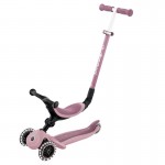 Globber Go Up Active Lights Ecologic 3in1 Scooter - Berry Globber Go Up Active Lights Ecologic 3in1 Scooter - Berry