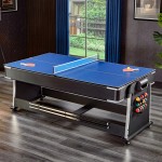 ActiveGo AirShot 4-IN-1 Pool, Air Hockey, Table Tennis Table