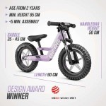 BERG Biky Cross Balance Bike with Handbrake - Purple