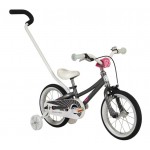 Byk Bikes E-250 Kids Single Speed 3-in-1 Bike - Charcoal/Neon Pink