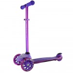 Crazy Skates Joey GLO Scooter - Purple with Safety Pads