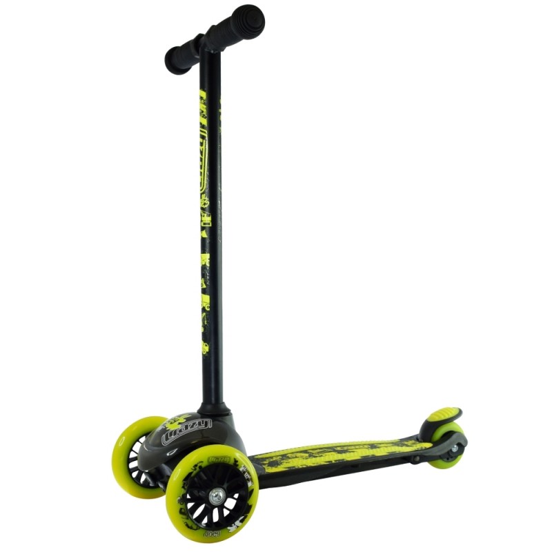 Crazy Skates Joey Construction Scooter - Black/Yellow with Safety Pads Crazy Skates Joey Construction Scooter - Black/Yellow with Safety Pads