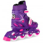 Crazy Skates 148 Adjustable Inline Skates Purple Glitter - Medium