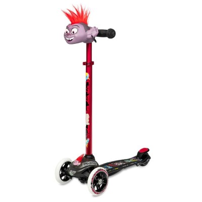 Crazy Skates Trolls 3 Wheel Kids Scooters Barb Black