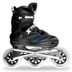 Crazy Skates Trix 3 Wheel Adjustable Inline Skates Black - Medium | 4-7