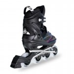 Crazy Skates Trix 4 Wheel Led Adjustable Inline Skates Black - Medium | 4-7