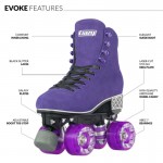 Crazy Skates Evoke Roller Skates Purple - Mens 4 | Womens 5 | EU 36