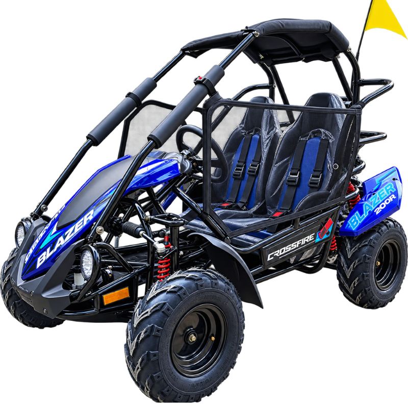 Crossfire Blazer 200R 200cc Go Kart - Blue Crossfire Blazer 200R 200cc Go Kart - Blue
