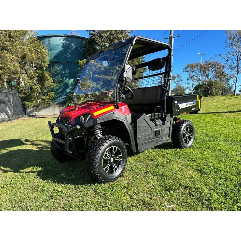 Crossfire E5 LR (Long Range) 4x4 Electric UTV - Red Crossfire E5 LR (Long Range) 4x4 Electric UTV - Red