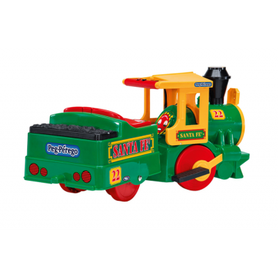 Peg Perego Santa Fe Train 6V Electric Ride On - Green