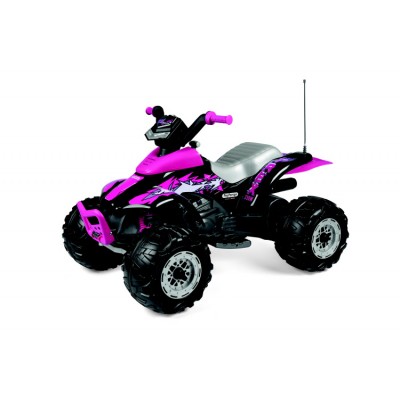 Peg Perego Corral T-Rex 330W Electric Quad Bike - Pink