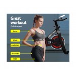 Everfit Spin Exercise Bike Cycling Fitness Commercial Home Workout Gym Black