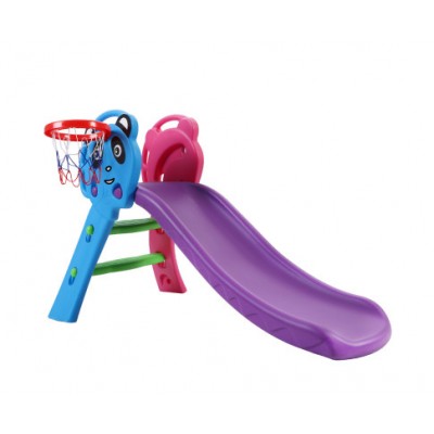 Keezi Kids Slide with Basketball Hoop Panda
