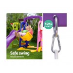 Keezi Kids 7-in-1 Slide Swing with Basketball Hoop