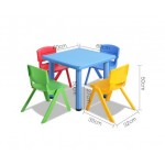 Keezi 5 Piece Kids Table and Chair Set - Blue