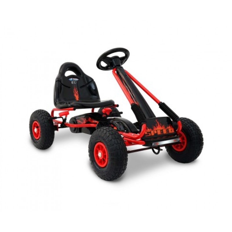 Rigo Kids Pedal Go Kart 2-Mode - Red