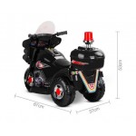 Rigo Kids Ride On Motorbike Patrol Bike - Black