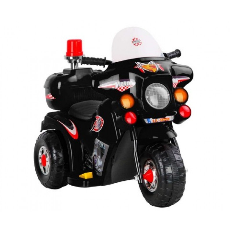 Rigo Kids Ride On Motorbike Patrol Bike - Black