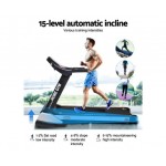 Everfit Electric Treadmill 48cm Incline Running Home Gym Fitness Machine Black