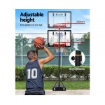 Everfit Adjustable Portable Basketball Stand Hoop System Rim 2.1m Everfit Adjustable Portable Basketball Stand Hoop System Rim 2.1m