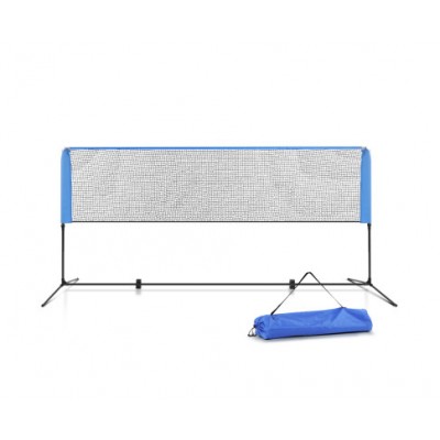 Everfit Portable Sports Net Stand For Badminton Volleyball Tennis Soccer 3m 3ft Blue