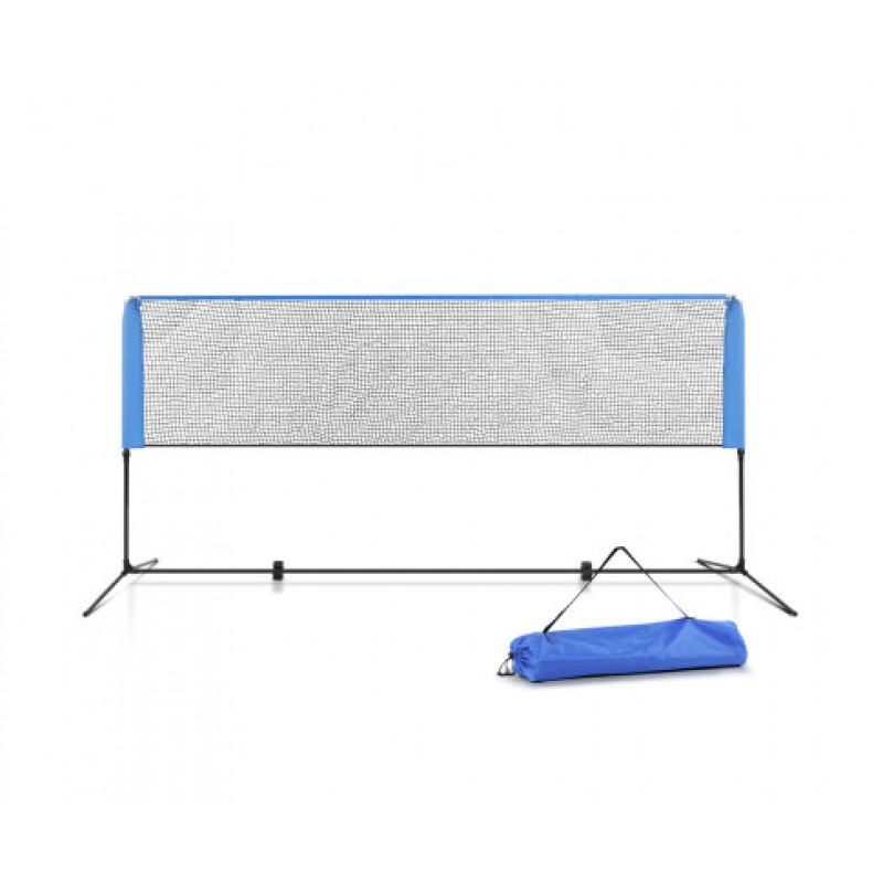 Everfit Portable Sports Net Stand For Badminton Volleyball Tennis Soccer 3m 3ft Blue