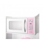 Keezi Kids Princess Wooden Kitchen Play Set - White & Pink Keezi Kids Princess Wooden Kitchen Play Set - White & Pink