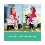 Rigo Kids Ride On Motorbike Motorcycle Car - White
