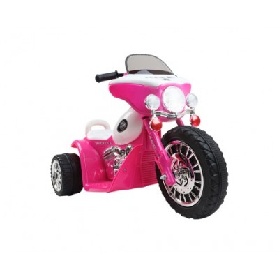 Rigo Kids Harley Davidson Inspired Police Motorbike Ride On - Pink